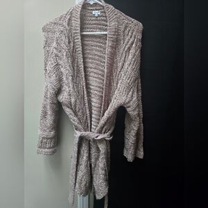 Women's Knit Cardigan Sweater - Light Pink